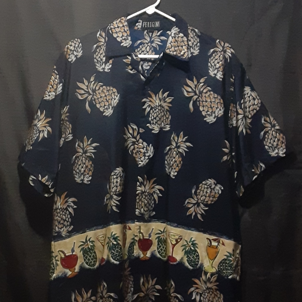 Ferugini button down short sleeve shirt